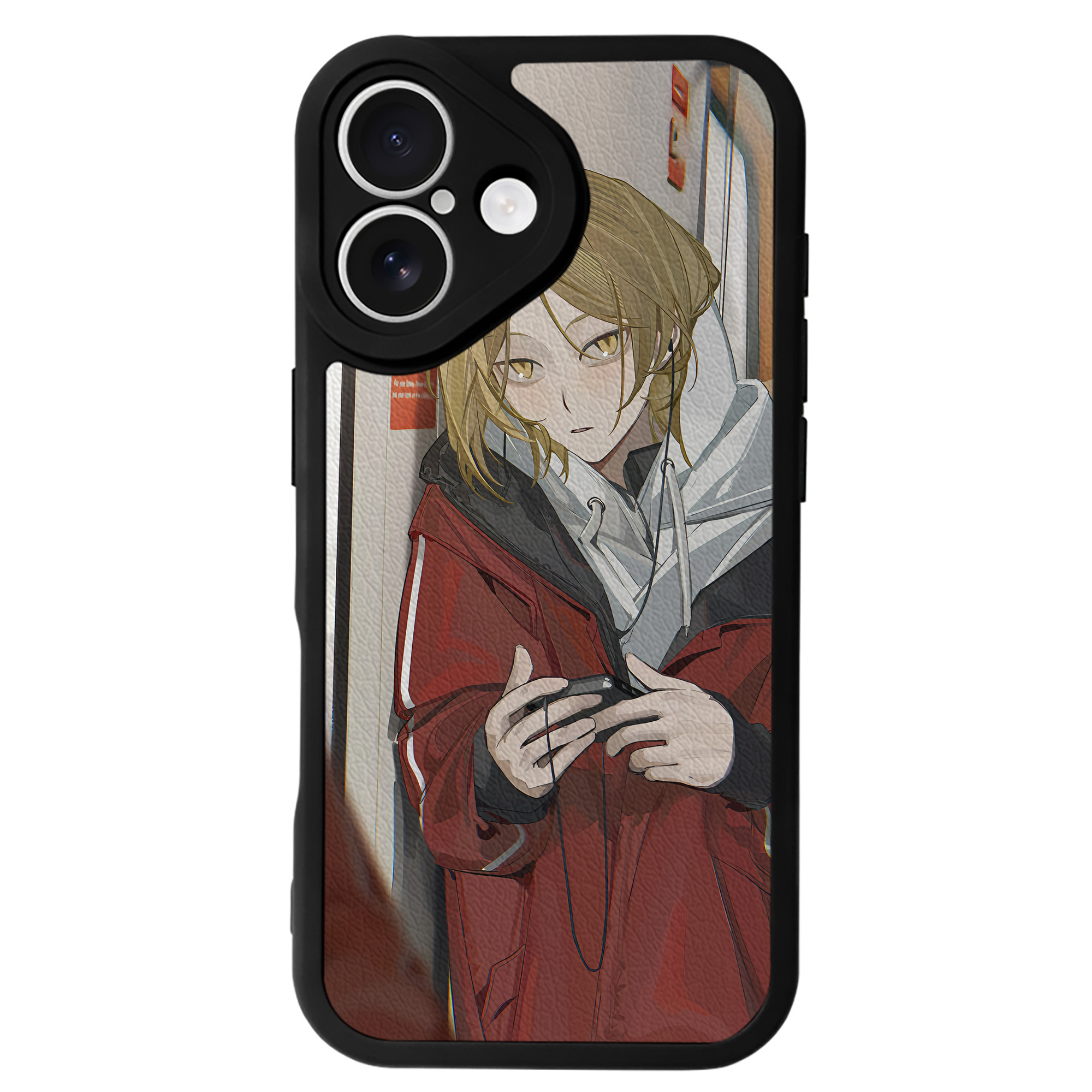 （画像用） ハイキュー!! Haikyu!! 【iPhone 16シリーズ対応】シリコンスマホケース（レザー調） 材質：シリコン